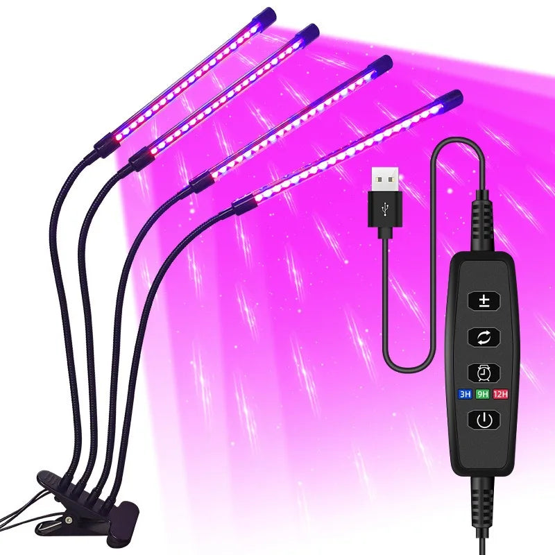 Smart LED Grow Lamp with Adjustable Timer