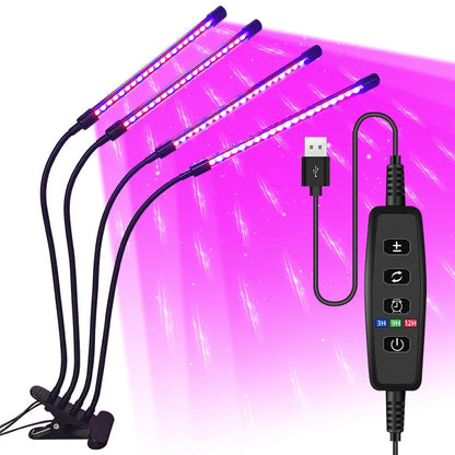 Smart LED Grow Lamp with Adjustable Timer