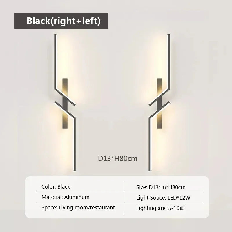 Slim LED Wall Light - Adjustable Dimmable Lamp
