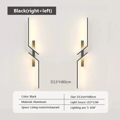 Slim LED Wall Light - Adjustable Dimmable Lamp