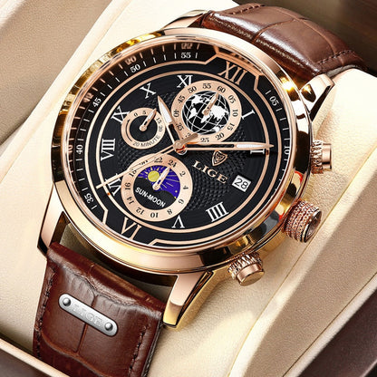 Affordable Leather Chronograph Men's Watch