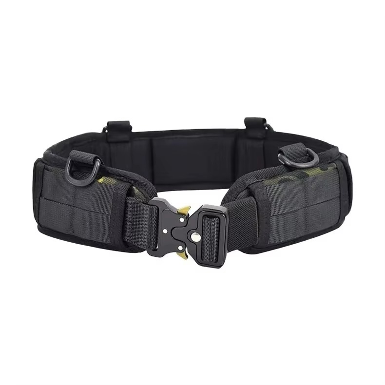 Durable Outdoor Quick Release Web Belt with Silver Buckle