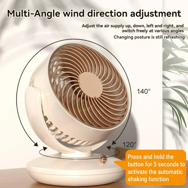 Portable USB Table Fan with 3 Speed Settings