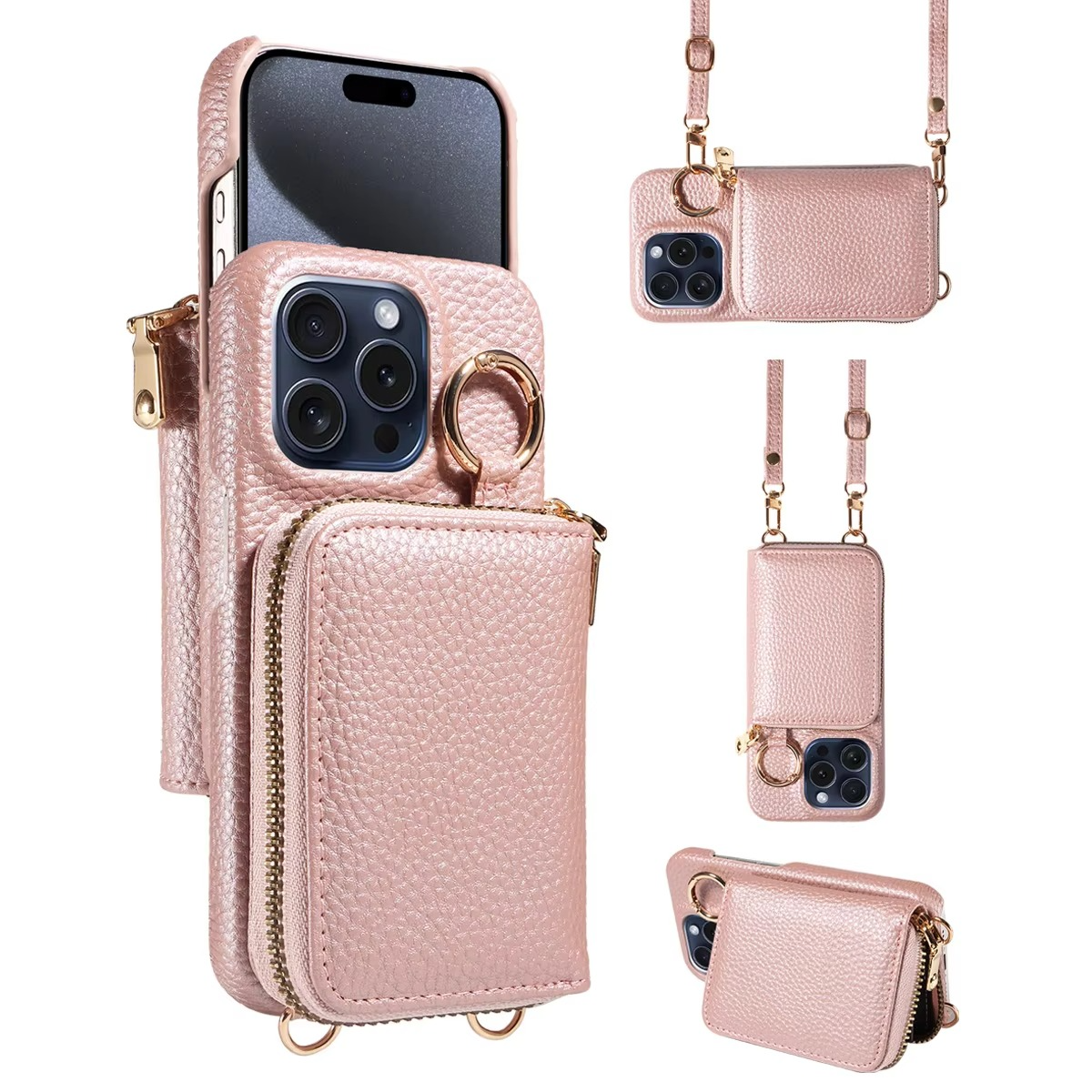 Durable Leather iPhone Case with Magnetic Protection