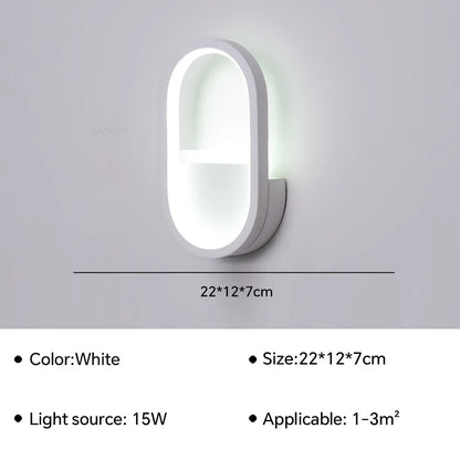 Contemporary LED Bedside Wall Light Fixture