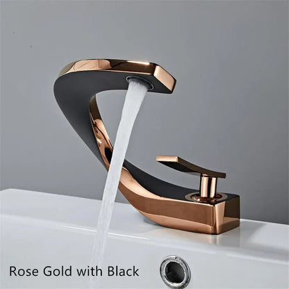 Modern Arc Brushed Nickel Faucet