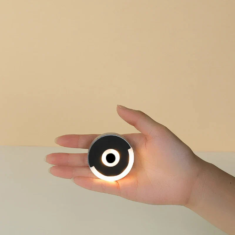 Small Round Rechargeable Portable Night Light