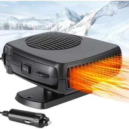 Compact 2-in-1 Car Heater and Defroster Fan