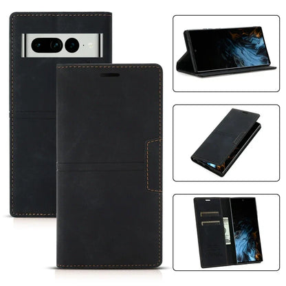 Premium Leather Phone Flip Cover - Google Pixel - Cofik