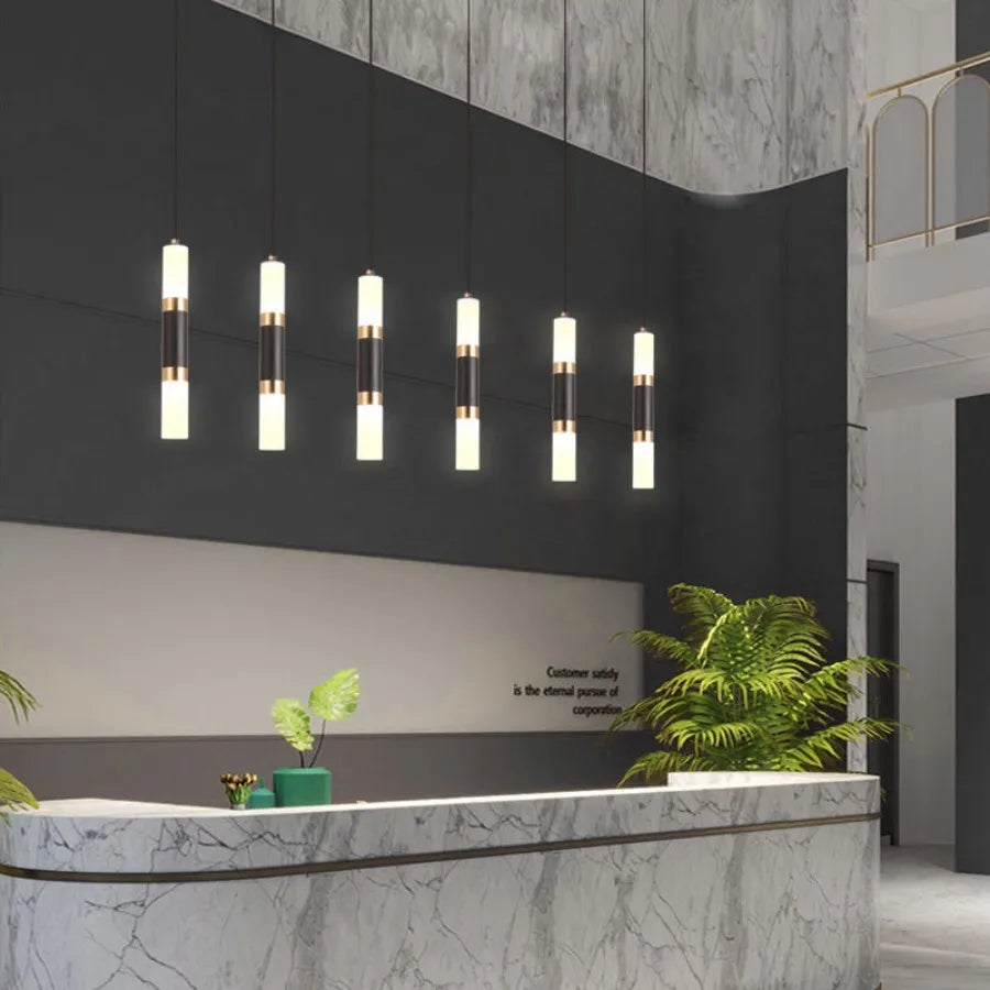 Bright Dual LED Pendant Light for Kitchen Island