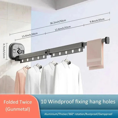 Compact Wall Mount Dryer - Foldable Space Saver