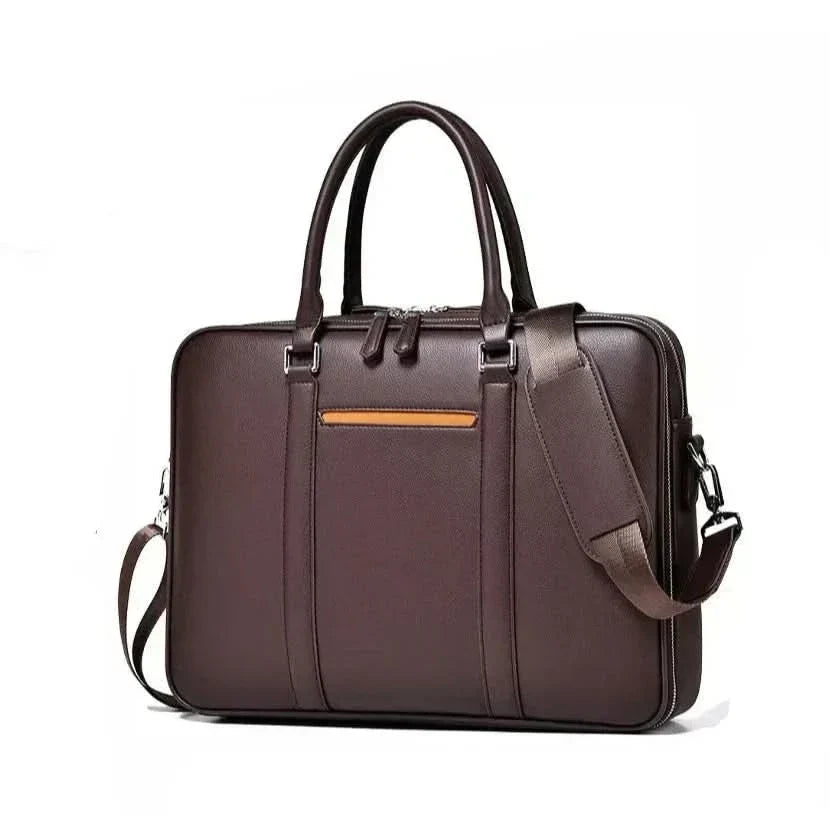 Professional Leather Laptop Crossbody Bag