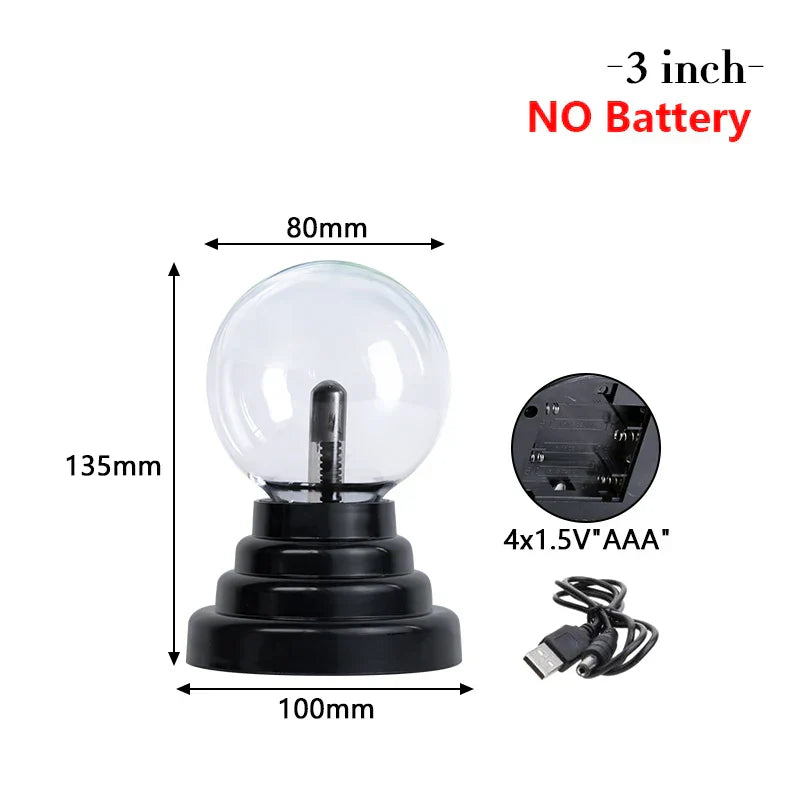 Sleek High Tech Plasma Table Lamp