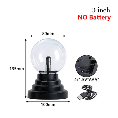 Sleek High Tech Plasma Table Lamp