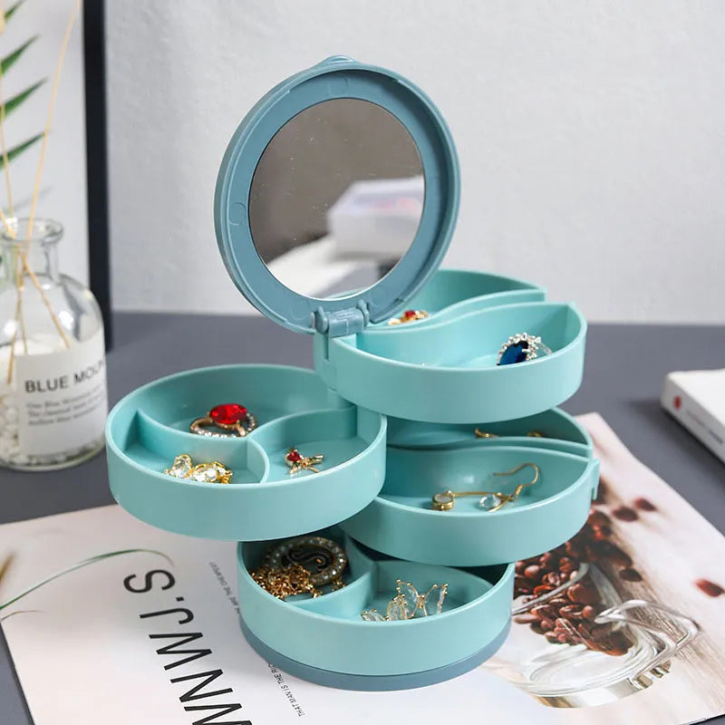 Spinning Stackable Jewelry Display Case - Cofik