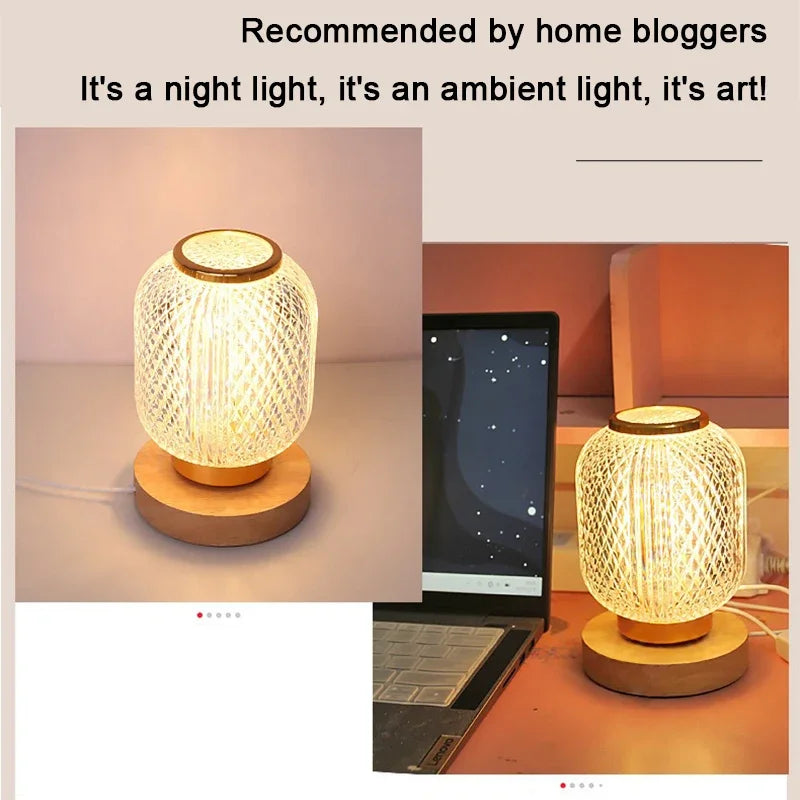 Elegant Gold Crystal Table Lamp