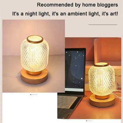 Elegant Gold Crystal Table Lamp