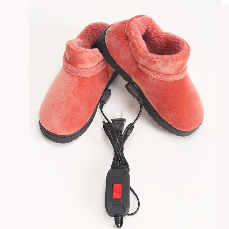 Warm Rechargeable Electric Indoor Slippers