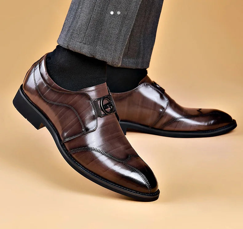 Classic Mens Leather Oxford Dress Shoes