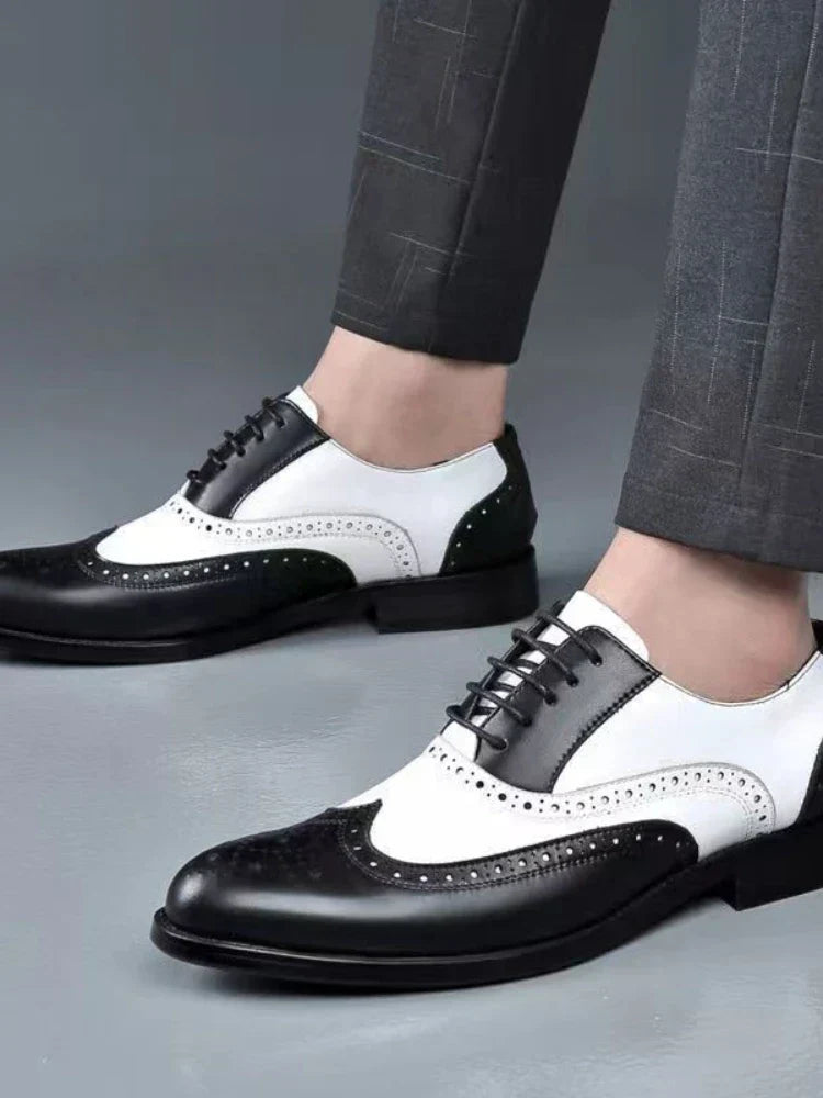 Classic Brown Leather Lace Shoe