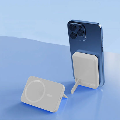 Portable Magnetic Phone Power Bank with Stand