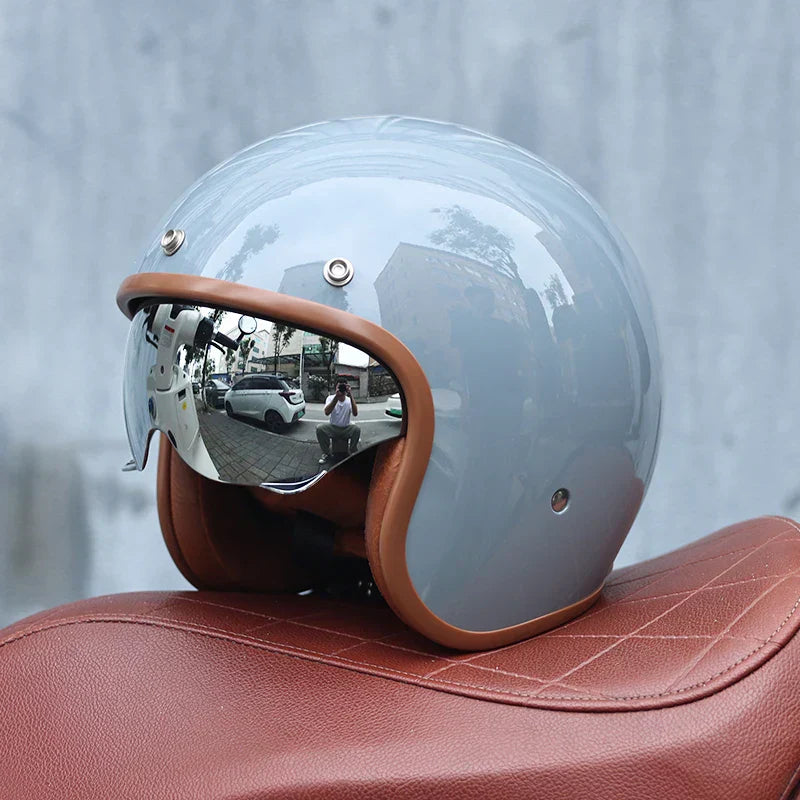 Classic Open Face Motorcycle Helmet - Valor