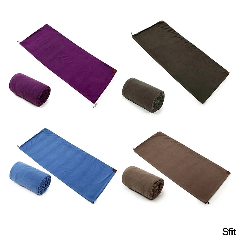 Lightweight Thermal Fleece Sleeping Bag for Camping Outdoor