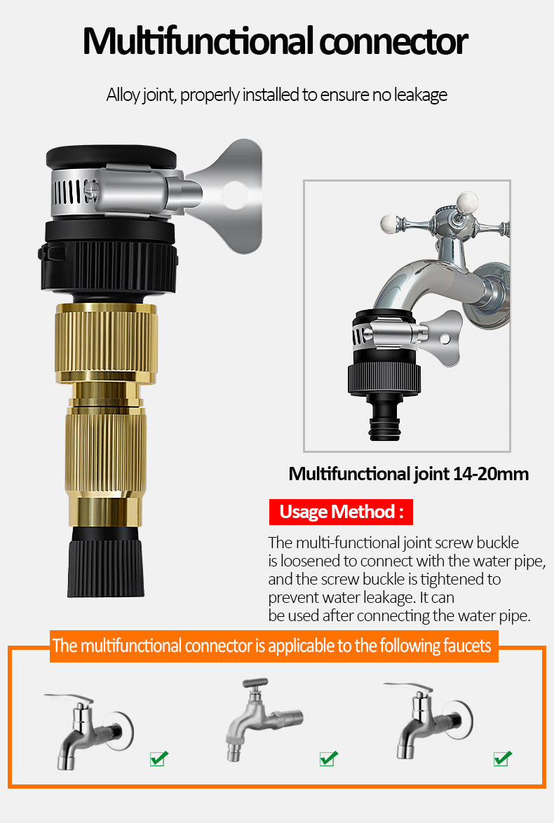 Turbo Car Wash Brush with Soap Dispenser & Long Handle