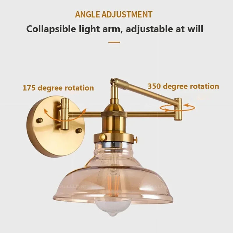 Modern Adjustable Arm LED Reading Lamp