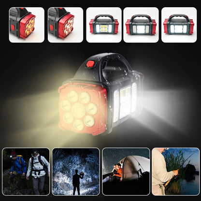 Portable Solar Powered LED Light Power Bank
