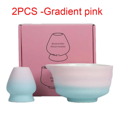 Premium Green Tea Starter Kit Bamboo Ceramic Set