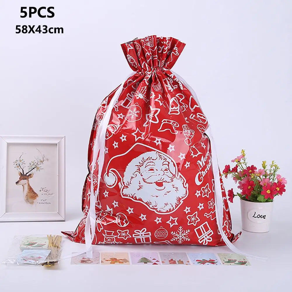 Reusable Cloth Gift Bags 5 Pack