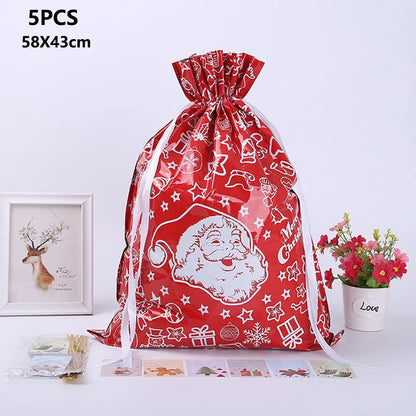 Reusable Cloth Gift Bags 5 Pack