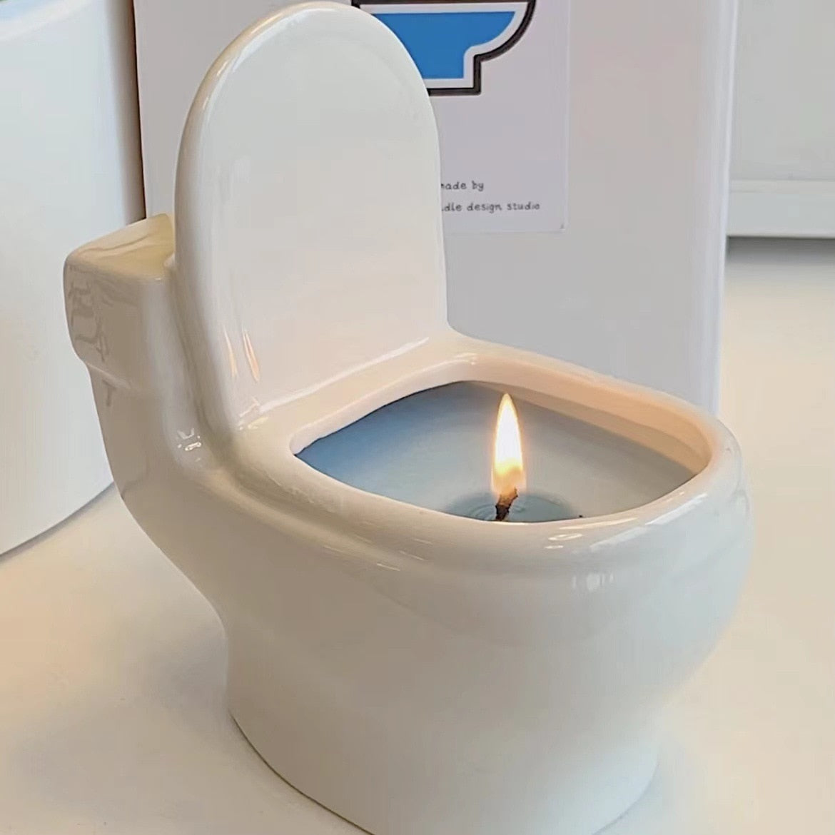 Humorous Bathroom Essential Oil Candle