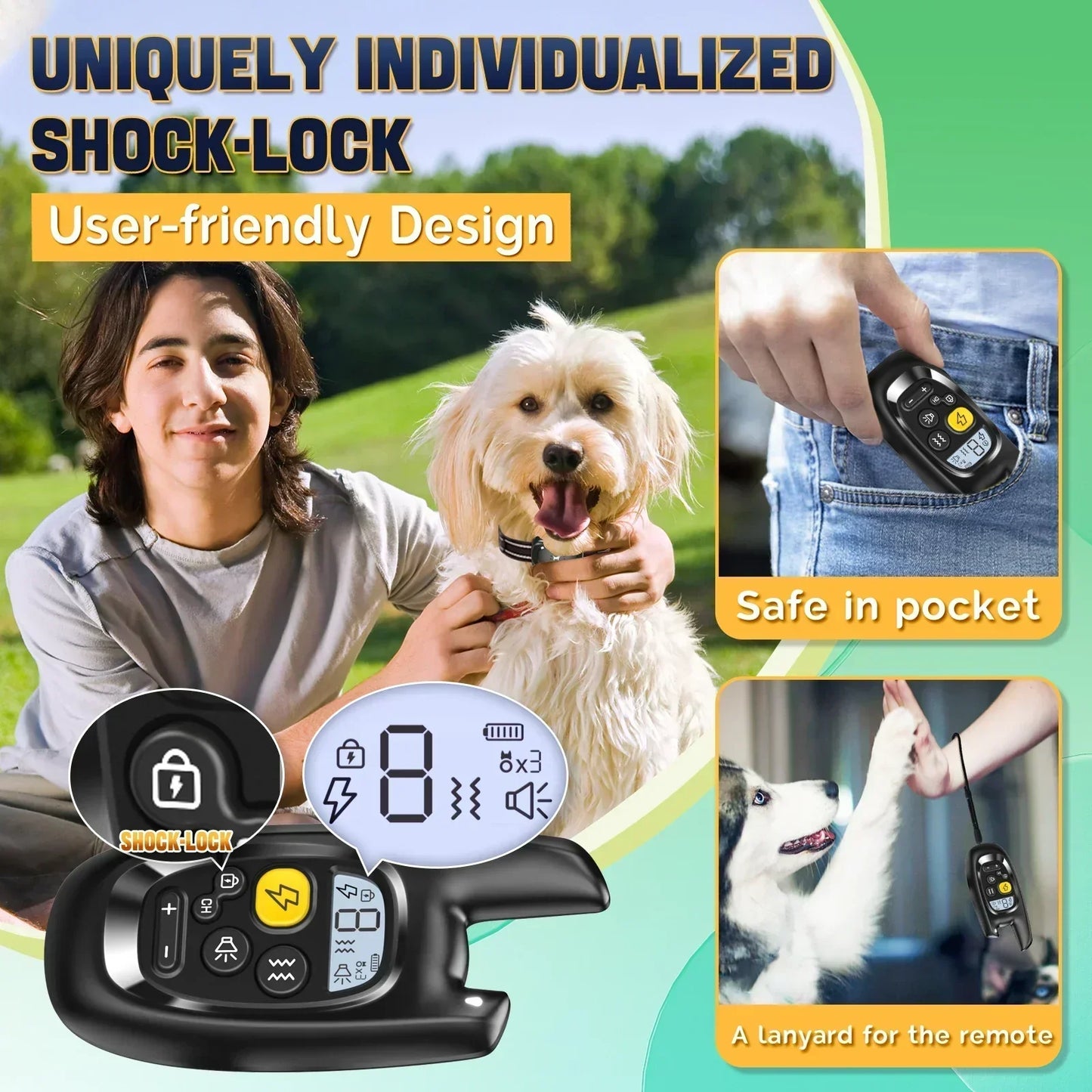 Wireless Pet Training Collar – Sound Vibe Alert