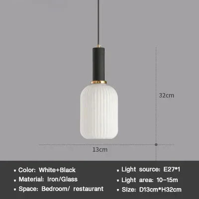 Sleek Glass Pendant Lighting Fixture
