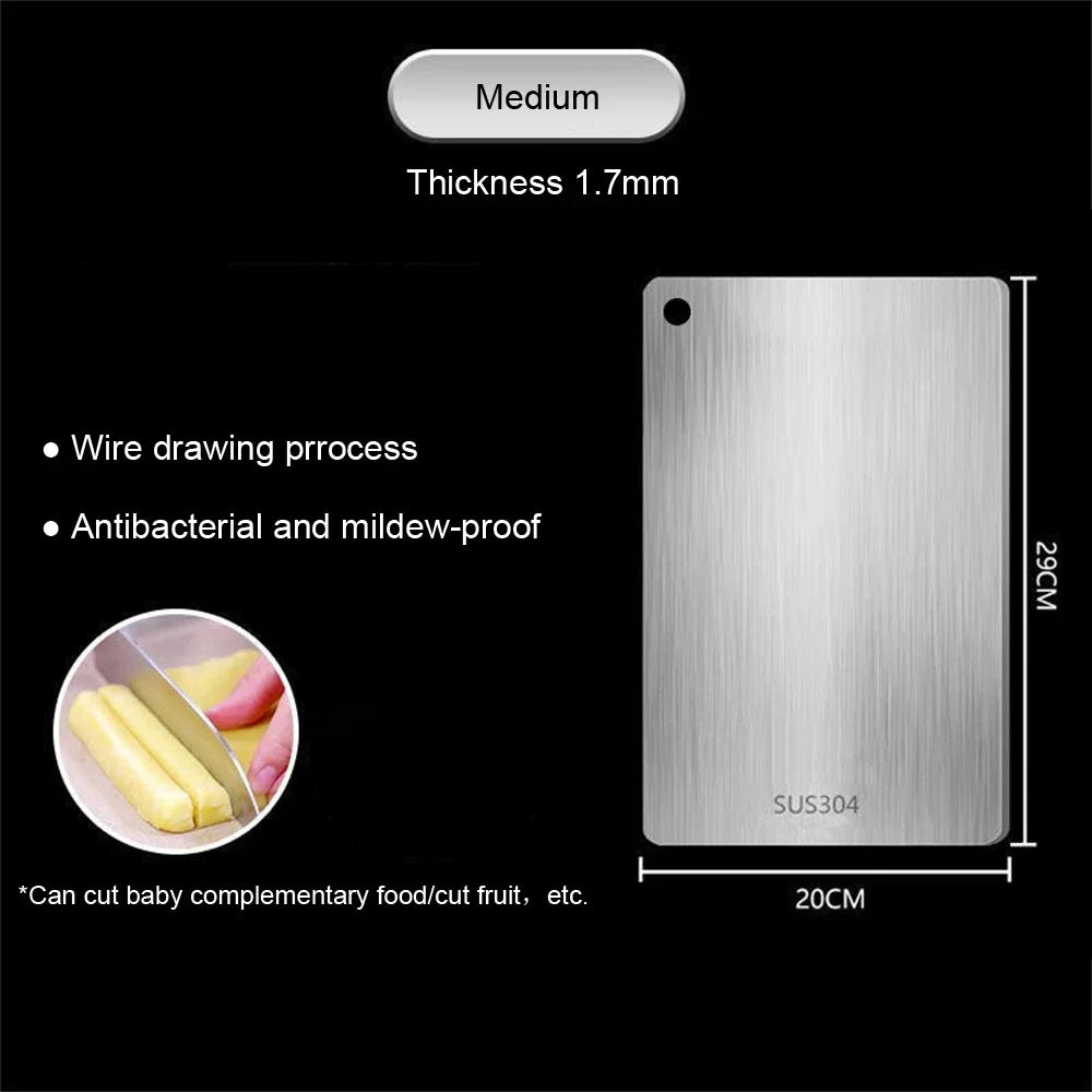 Durable Kitchen Stainless Steel Chopping Board