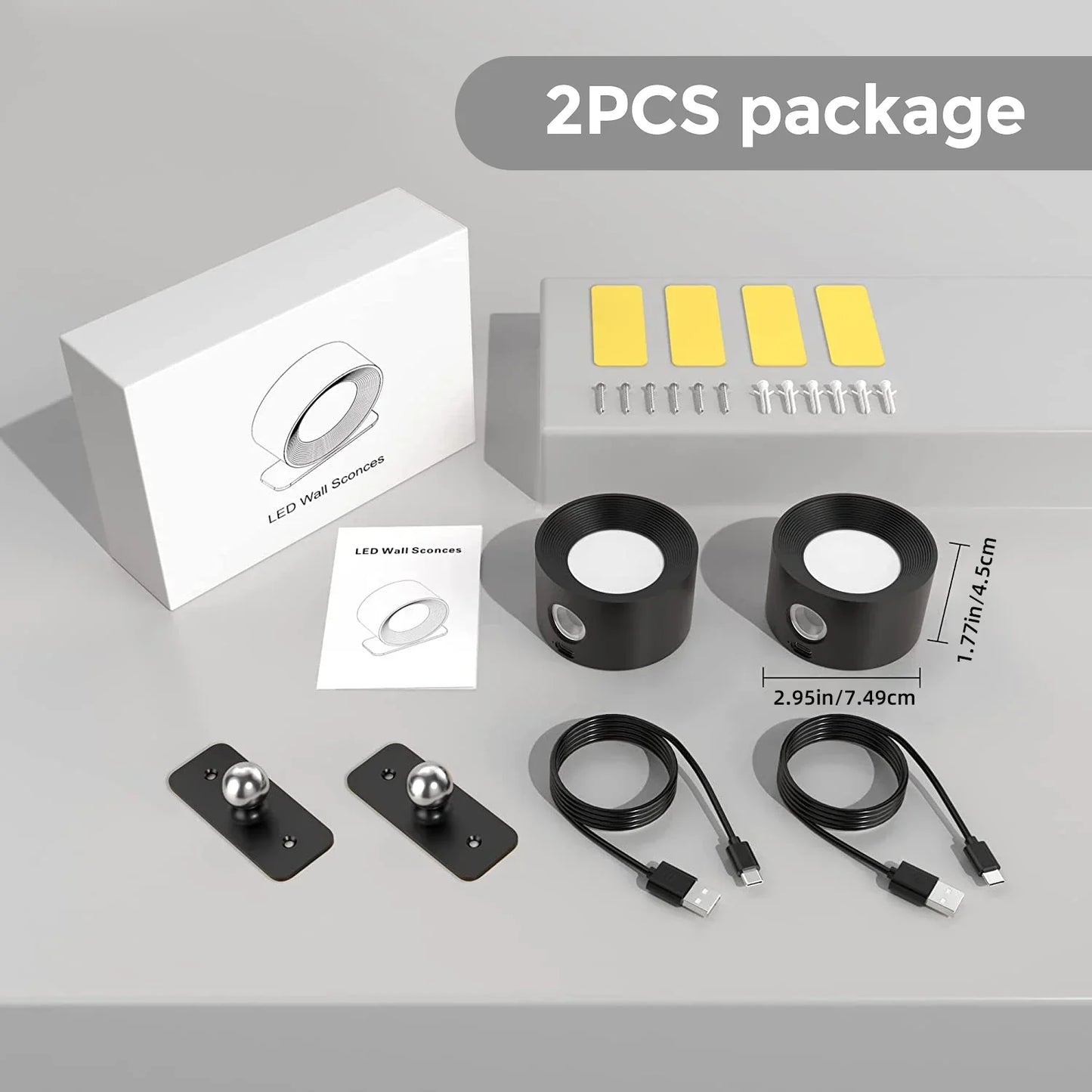 Bright Adjustable LED Wall Light Fixtures
