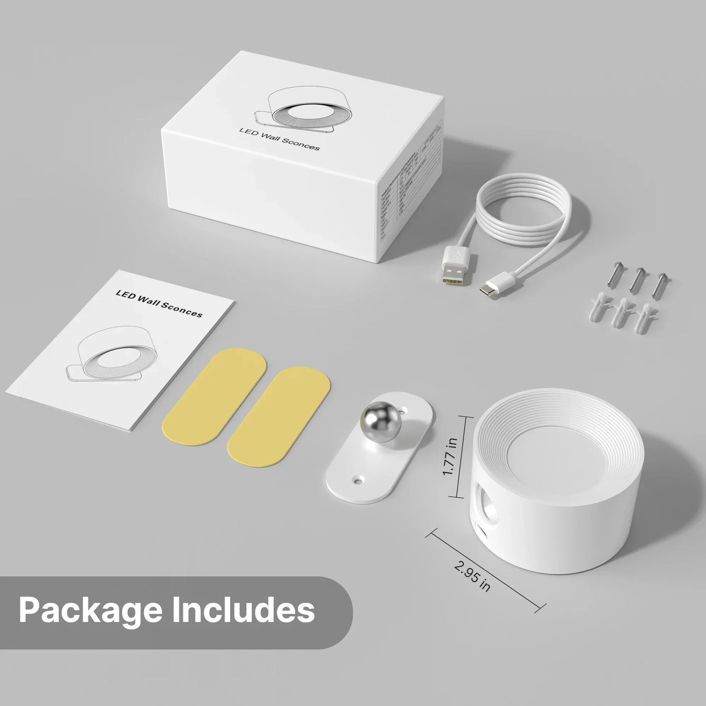 Smart LED Wall Lights with Dimmer Touch Control