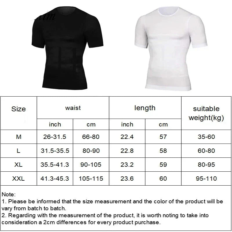 Men's Slim Fit Shaping Tee Shirt