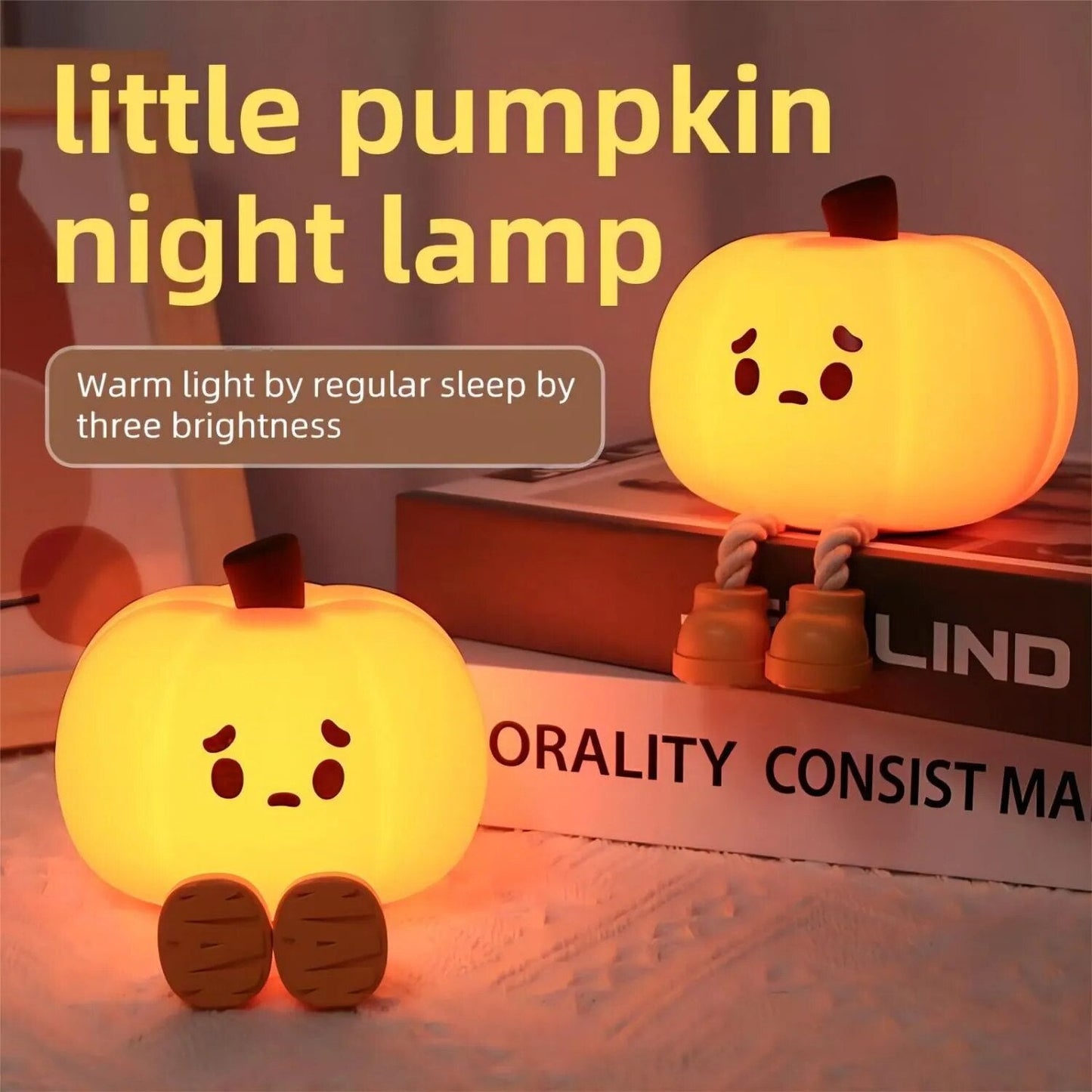 Warm Pumpkin Automatic Table Lamp