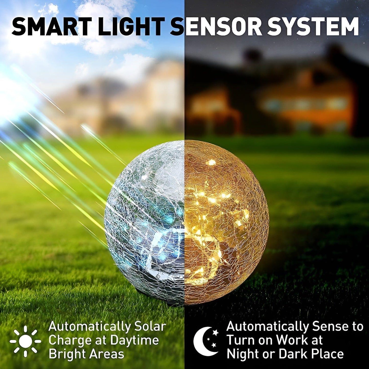 Bright Outdoor Solar Powered Garden Lamp - Cofik