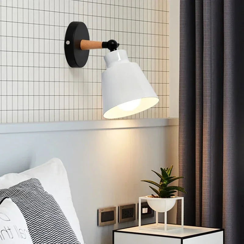 Simple Wooden LED Wall Light