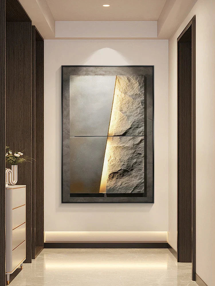 Stylish Stone Effect LED Wall Light