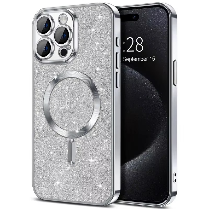 Shiny Metal Phone Case with MagSafe for iPhone