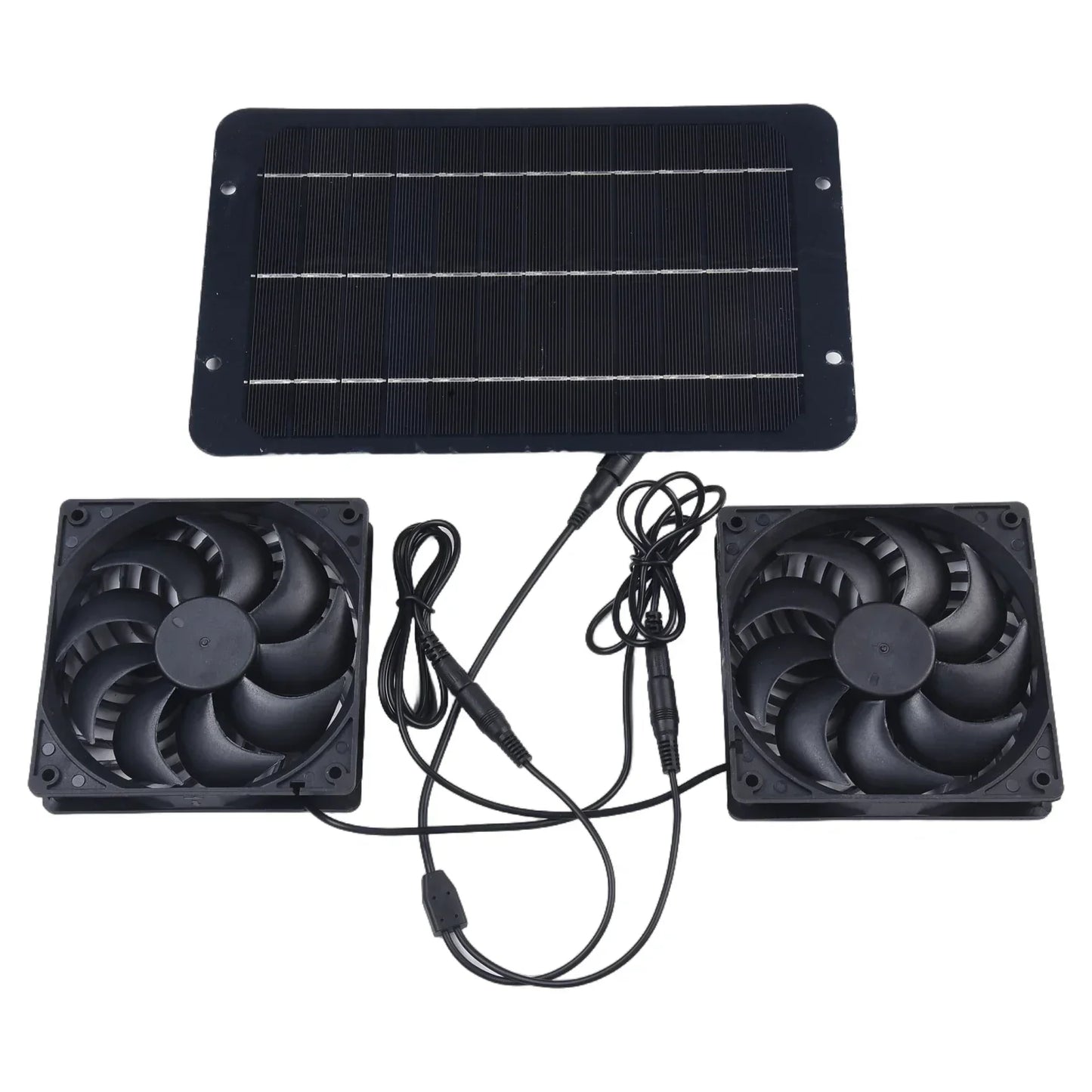 Solar Powered Dual Fan Ventilation Kit