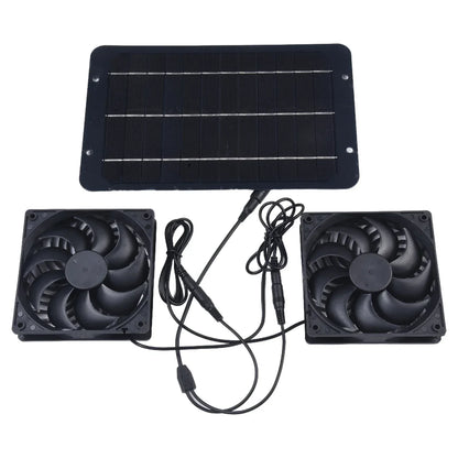 Solar Powered Dual Fan Ventilation Kit