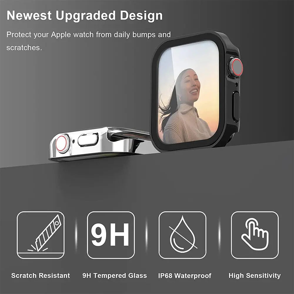 Premium Clear Apple Watch Screen Protector Case