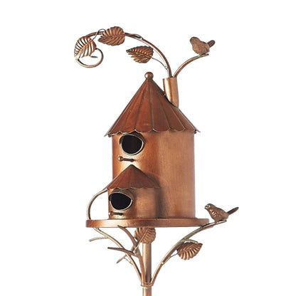 Colorful Metal Bird Garden Decoration Stake