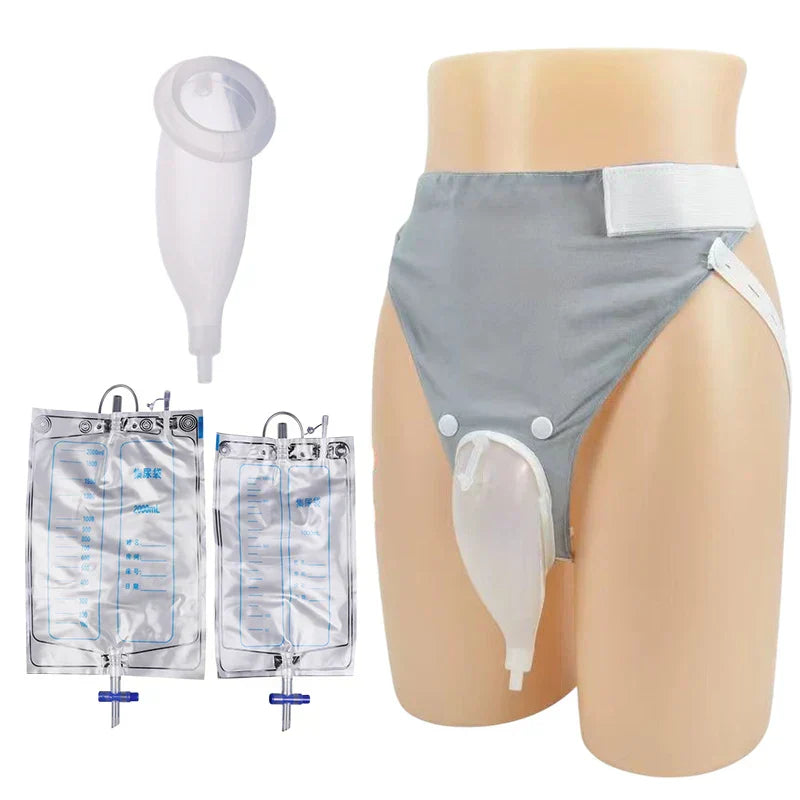 Adult Urine Collector Kit with Silicone Catheter Bag